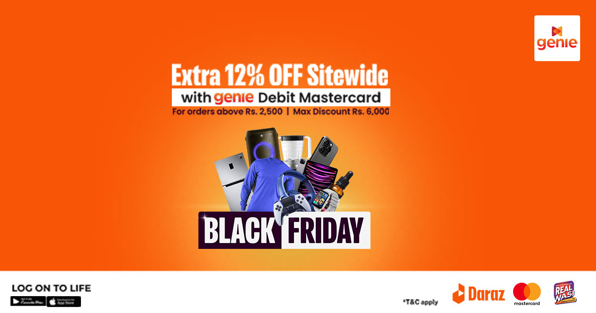 Daraz Black Friday Sale x Mastercard Promotions Dialog genie